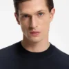 Knitted sweater in virgin wool