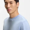 Knitted sweater in wool, silk, and cashmere