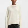 Knitted sweater with embroidered logo