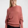 Knitted sweater with embroidered logo