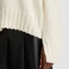 Knitted sweater with embroidered logo