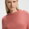 Knitted sweater with embroidered logo