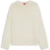 Knitted sweater with embroidered logo