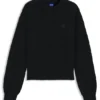Knitted sweater with Happy HUGO badge