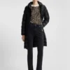 Knitted sweater with leopard jacquard