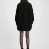 Knitted sweater with sparkling stacked logo