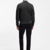 Knitted sweater with stacked logo