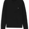 Knitted sweater with stacked logo