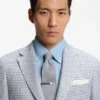 Knitted tie in silk