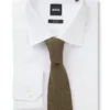 Knitted tie in silk