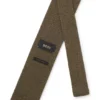 Knitted tie in silk