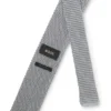 Knitted tie in silk