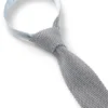 Knitted tie in silk