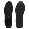 Knitted-upper sneakers with logo flag