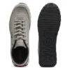 Knitted-upper sneakers with logo flag