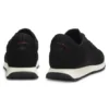 Knitted-upper sneakers with logo flag