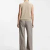 Knitted vest with merino wool