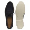 Lace-detail boat shoes in suede