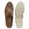 Lace-detail boat shoes in suede