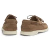 Lace-detail boat shoes in suede