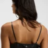 Lace-detail camisole in satin