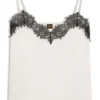 Lace-detail camisole in satin