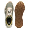 Lace-up sneakers in lightweight fabric with suede trims