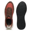 Lace-up sneakers in lightweight fabric with suede trims
