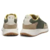 Lace-up sneakers in lightweight fabric with suede trims