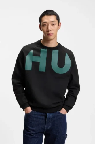 Large-logo sweatshirt in cotton jersey Large-logo sweatshirt in cotton jersey