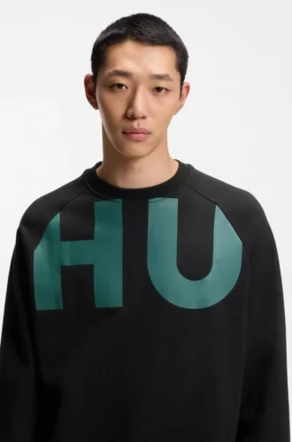 Large-logo sweatshirt in cotton jersey Large-logo sweatshirt in cotton jersey