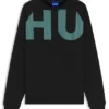 Large-logo sweatshirt in cotton jersey