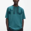 Large-logo T-shirt in cotton jersey