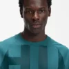Large-logo T-shirt in cotton jersey