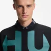 Large-logo T-shirt in cotton jersey