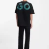 Large-logo T-shirt in cotton jersey