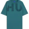 Large-logo T-shirt in cotton jersey