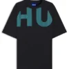 Large-logo T-shirt in cotton jersey