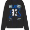 Layered-effect sweatshirt in cotton terry