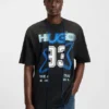 Layered-effect T-shirt in cotton jersey