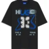 Layered-effect T-shirt in cotton jersey