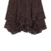 Layered skort with modern print