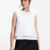 Layered top with open back