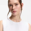 Layered top with open back
