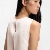 Layered top with open back