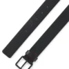 Leather belt with embossed logos Leather belt with embossed logos