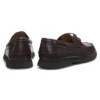 Leather boat shoes with embossed logo Leather boat shoes with embossed logo