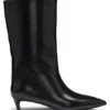 Leather boots with 3.5cm heel