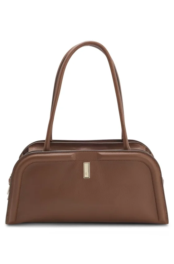 Leather bowling bag with Double B monogram Leather bowling bag with Double B monogram