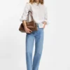 Leather bowling bag with Double B monogram Leather bowling bag with Double B monogram